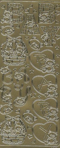 Abziehbilder - Baby & Teddy Abziehbilder - Baby & Teddy