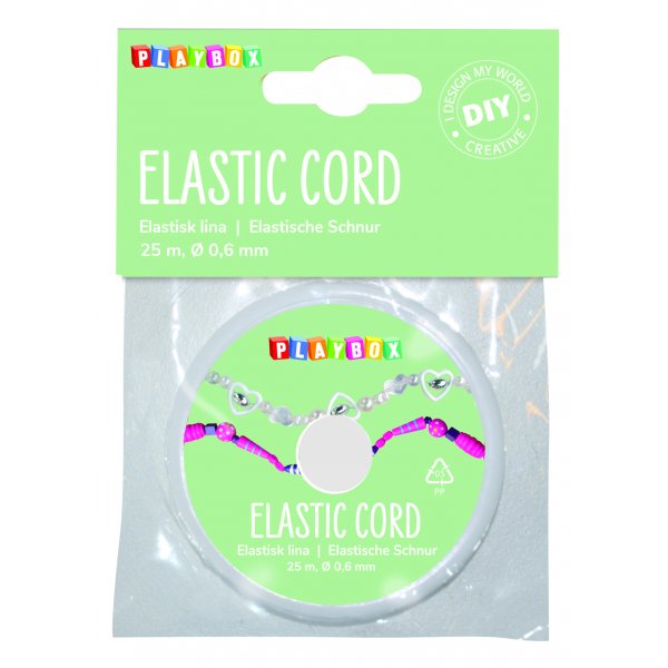 Elastische Kordel 0,6 mm - Transparent - Mehrere Längen! Elastische Kordel 0,6 mm - Transparent - Mehrere Längen!