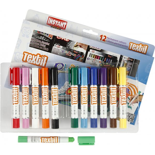 Playcolor Textilfarbe - Mischfarben - 12 Stk