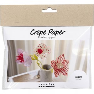 Mini-DIY-Krepppapier-Set - Blumen, Pastellfarben Mini-DIY-Krepppapier-Set - Blumen, Pastellfarben
