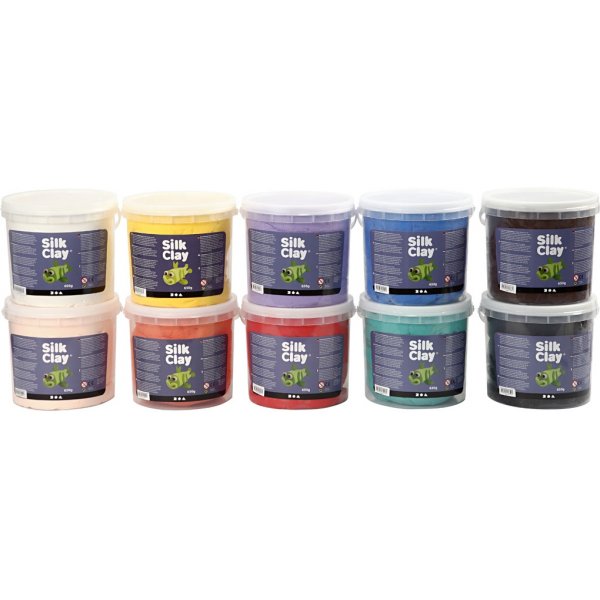 Silk Clay® - gemischte Farben - 10 x 650 g Silk Clay® - gemischte Farben - 10 x 650 g