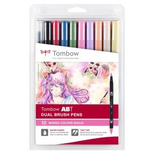 Tombow ABT Dual Brush Pen Manga Shojo 10er-Pack