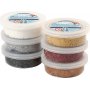 Foam Clay - braune Harmonie - metallic - 6 x 14 g