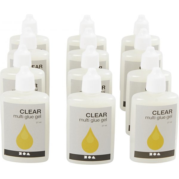 Klares Multi-Kleber-Gel - 12 x 27 ml Klares Multi-Kleber-Gel - 12 x 27 ml