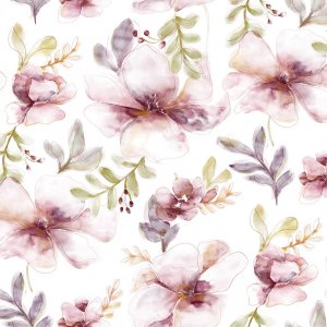Wachstuch mit Aquarellmotiv - Rosa