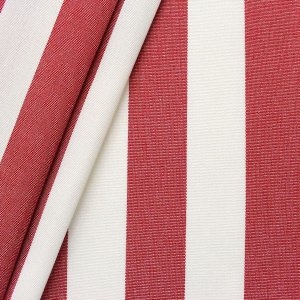 Markisenstoff und Dekostoff "Streck" Toldo Rot-Weiß - 160 cm Markisenstoff und Dekostoff "Streck" Toldo Rot-Weiß - 160 cm