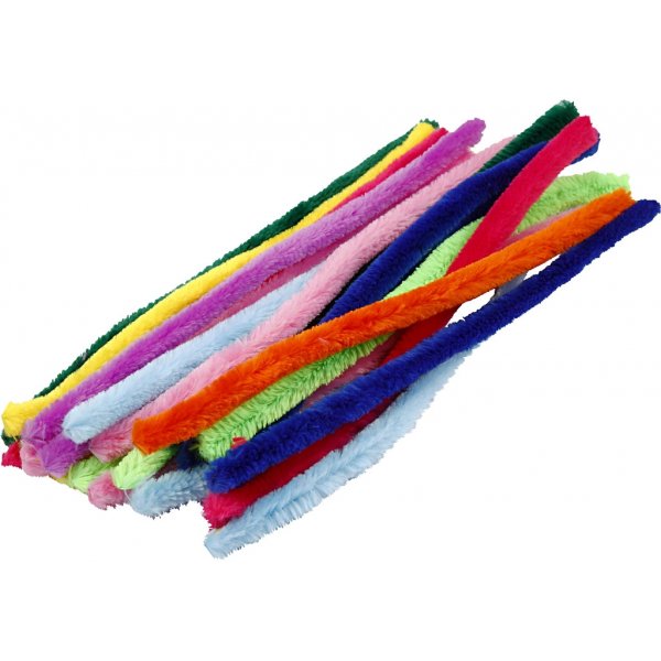 Pfeifenreiniger - Ø15 mm - gemischte Farben - 200 Stk Pfeifenreiniger - Ø15 mm - gemischte Farben - 200 Stk