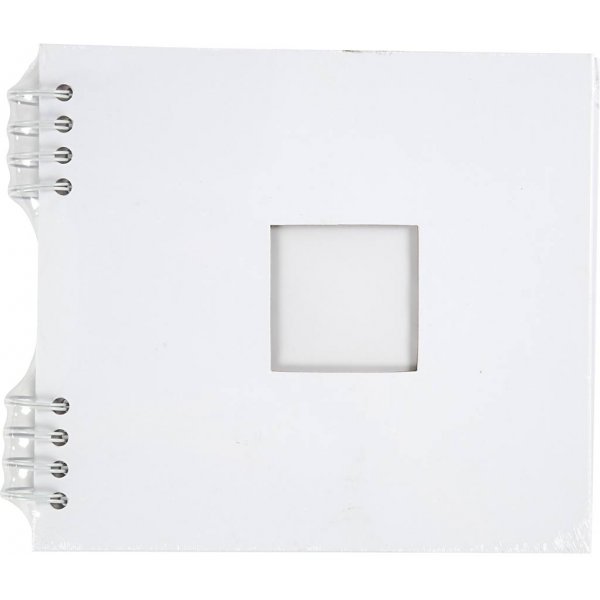 Scrapbook mit Spirale - weiß - 20 x 20 cm Scrapbook mit Spirale - weiß - 20 x 20 cm