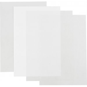 Schrumpffolien - Glänzend transparent - Matt transparent - Mattweiß - 4 Blatt Schrumpffolien - Glänzend transparent - Matt transparent - Mattweiß - 4 Blatt