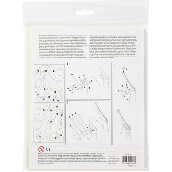 3D-Konstruktionsfigur - Giraffe 3D-Konstruktionsfigur - Giraffe