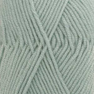 DROPS Merino Extra Fine Uni Color Garn - 50 g - Hellgraugrün (15) DROPS Merino Extra Fine Uni Color Garn - 50 g - Hellgraugrün (15)