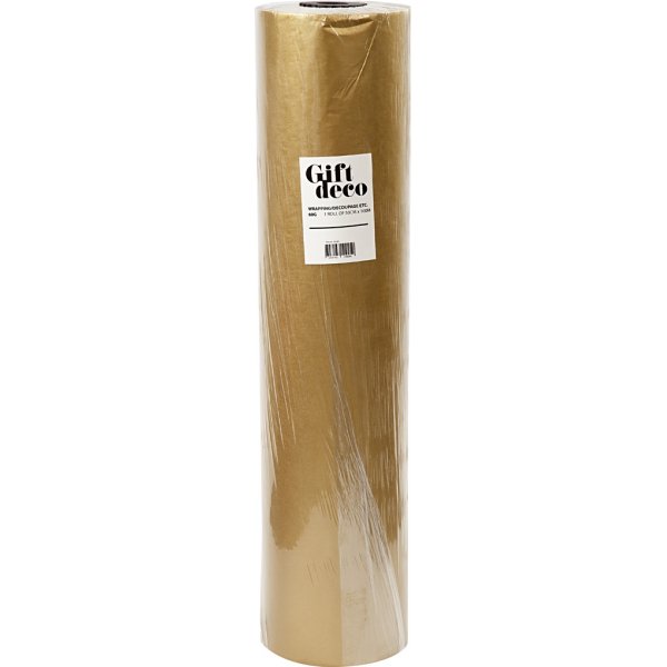 Geschenkpapier - Gold - 100 m Geschenkpapier - Gold - 100 m
