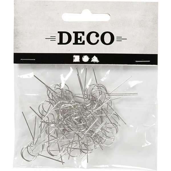 Aufhängehaken - versilbert - 50 Stk Aufhängehaken - versilbert - 50 Stk