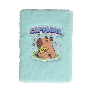 Flauschiges Notizbuch mit Capybara-Motiv, A5 - linierte Seiten Flauschiges Notizbuch mit Capybara-Motiv, A5 - linierte Seiten