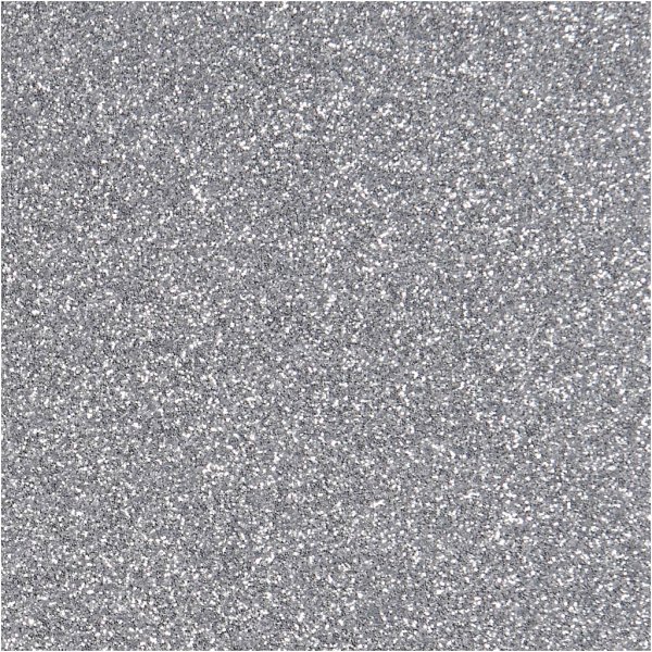 Bügelstoff - Silber - Glitzer - A5 Bügelstoff - Silber - Glitzer - A5