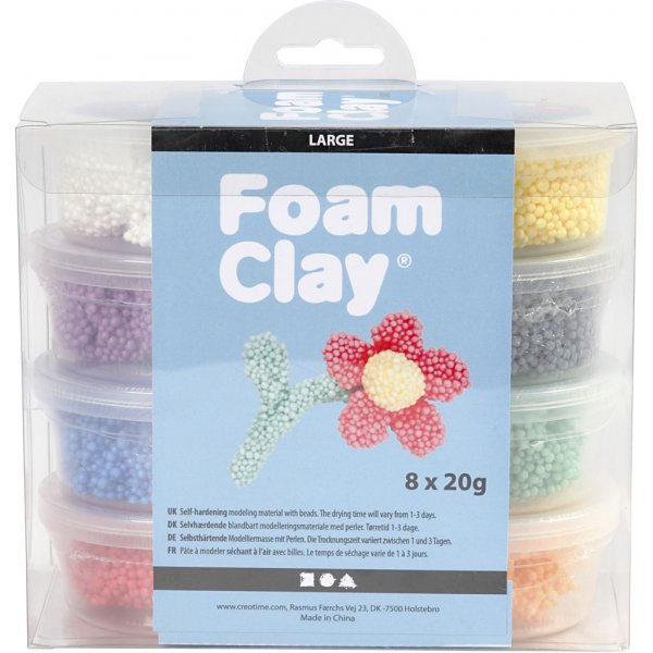 Foam Clay Große gemischte Farben - 8 x 20 g Foam Clay Große gemischte Farben - 8 x 20 g