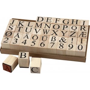 Stempel - Buchstaben und Zahlen - 20 x 20 mm - 45 Stk Stempel - Buchstaben und Zahlen - 20 x 20 mm - 45 Stk