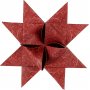 Sternstreifen - rot - wei - 18 cm - 40 Streifen
