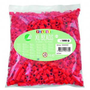Pfeifenperlen XL 1000 Stück rot Pfeifenperlen XL 1000 Stück rot