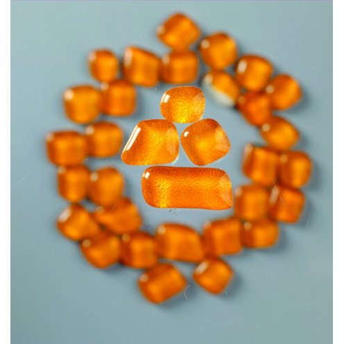 MosaixSoft - Glasmosaik 8 - 25 mm - Orange 200 g ~ 140 Stk. MosaixSoft - Glasmosaik 8 - 25 mm - Orange 200 g ~ 140 Stk.