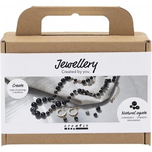 DIY Kit - Achatschmuck - Schwarz & Weiß DIY Kit - Achatschmuck - Schwarz & Weiß