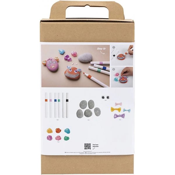 DIY Kit Steindekoration, gemischte Farben, Monster