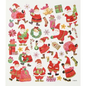 Aufkleber - Fröhlicher Weihnachtsmann Aufkleber - Fröhlicher Weihnachtsmann