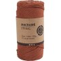 Makramee-Garn - gebranntes Orange - 2 mm - 198 m