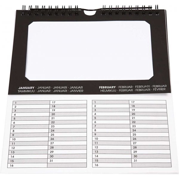 Ewiger Kalender - 19 x 23 cm - 6-tlg Ewiger Kalender - 19 x 23 cm - 6-tlg