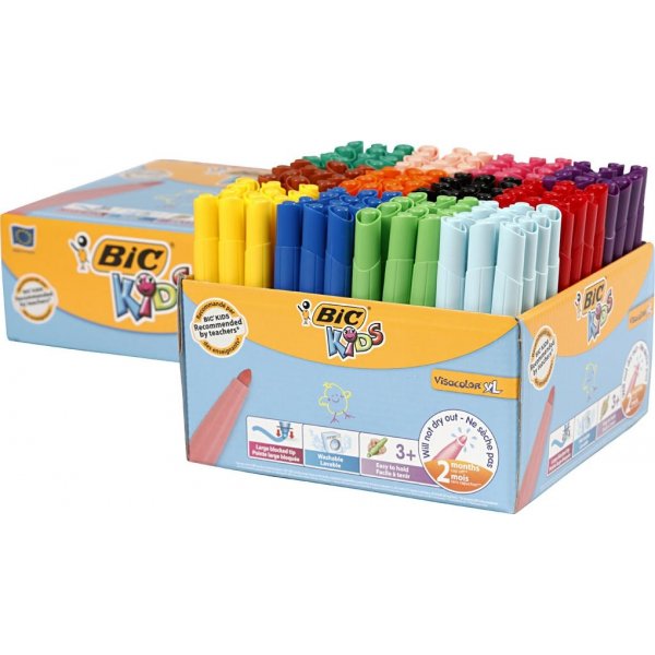Visa Color Marker - 3 mm - Gemischte Farben - 12 x 12 Stk