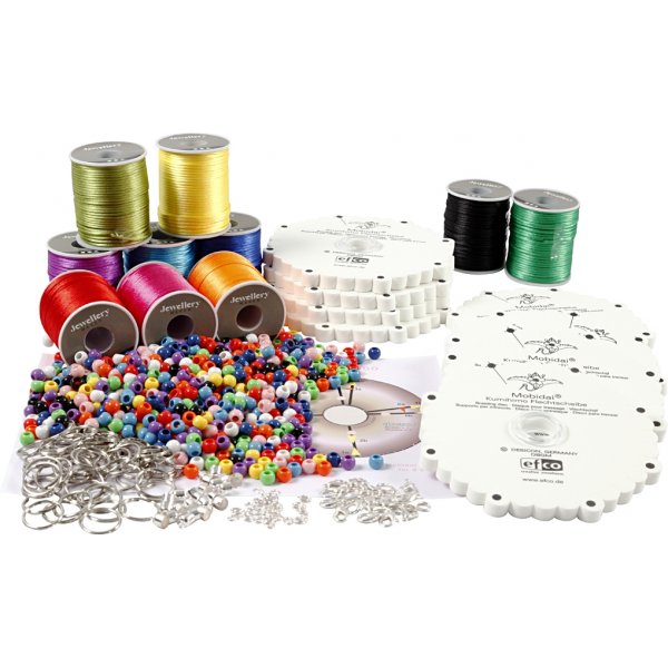 Kumihimo-Klassenzimmer-Set - Neonfarben - leuchtende Farben Kumihimo-Klassenzimmer-Set - Neonfarben - leuchtende Farben