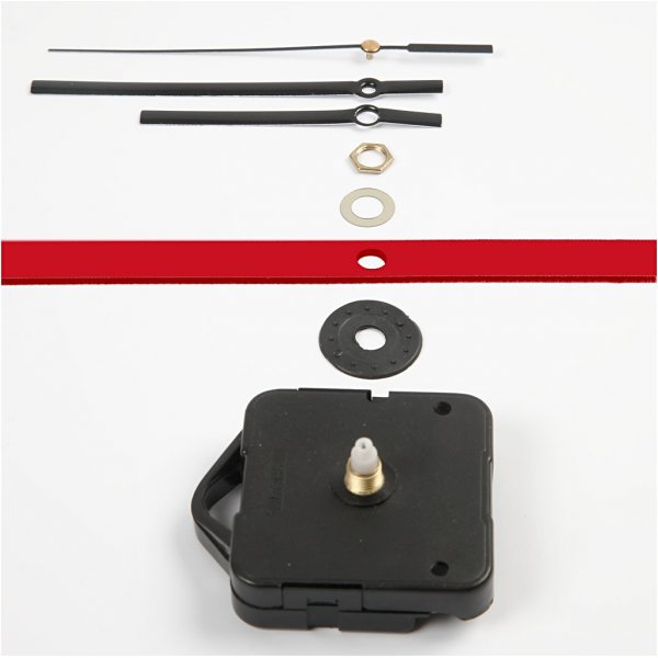 Uhrwerk - 3 mm - schwarz Uhrwerk - 3 mm - schwarz