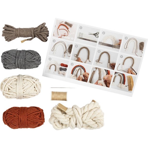 Mini DIY Kit Makramee - Regenbogen Mini DIY Kit Makramee - Regenbogen