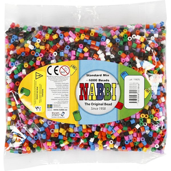 Rohrperlen - Standardfarben - mittel - 6000 Stk