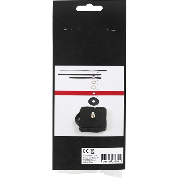 Uhrwerk - 3 mm - schwarz Uhrwerk - 3 mm - schwarz