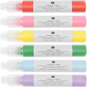 Lichtstift - RICO Design - Regenbootfarben - 6 Stk Lichtstift - RICO Design - Regenbootfarben - 6 Stk