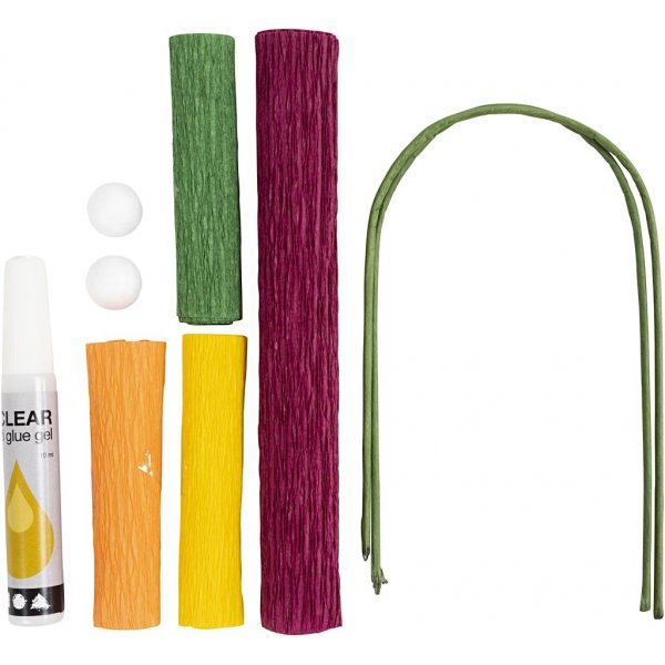 Mini-DIY-Kit Krepppapier - Mohn Mini-DIY-Kit Krepppapier - Mohn