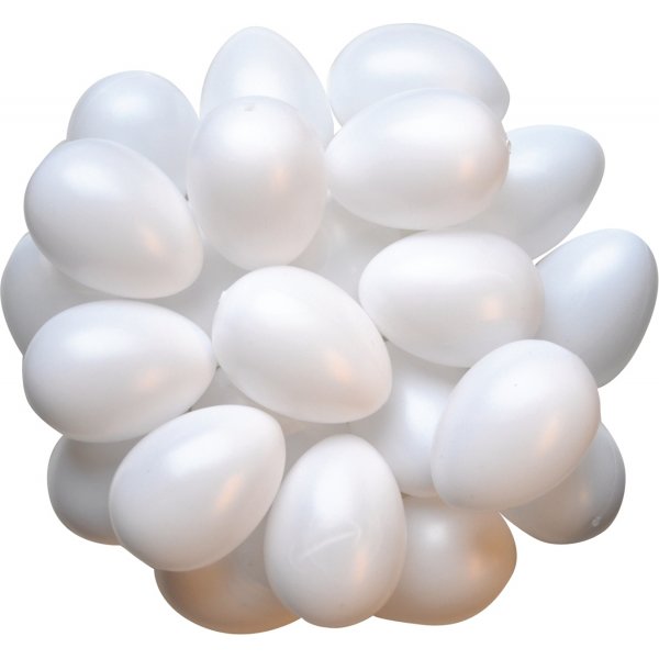 Plastikeier - hohl - 4,5 x 6 cm - 50 Stk