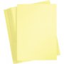 Farbiger Karton - hellgelb - A4 - 180 g - 100 Blatt