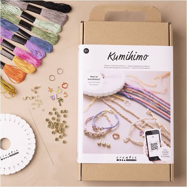 DIY Kit Kumihimo - Freundschaftsarmband starten DIY Kit Kumihimo - Freundschaftsarmband starten