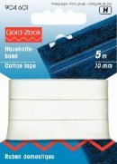 Baumwollband 10-40 mm weiß Baumwollband 10-40 mm weiß