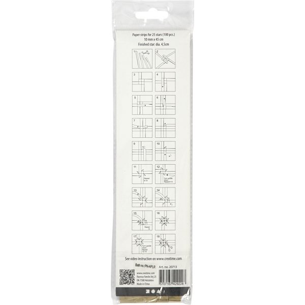 Sternstreifen - Gold - Ø4,5 cm - 100 Streifen Sternstreifen - Gold - Ø4,5 cm - 100 Streifen