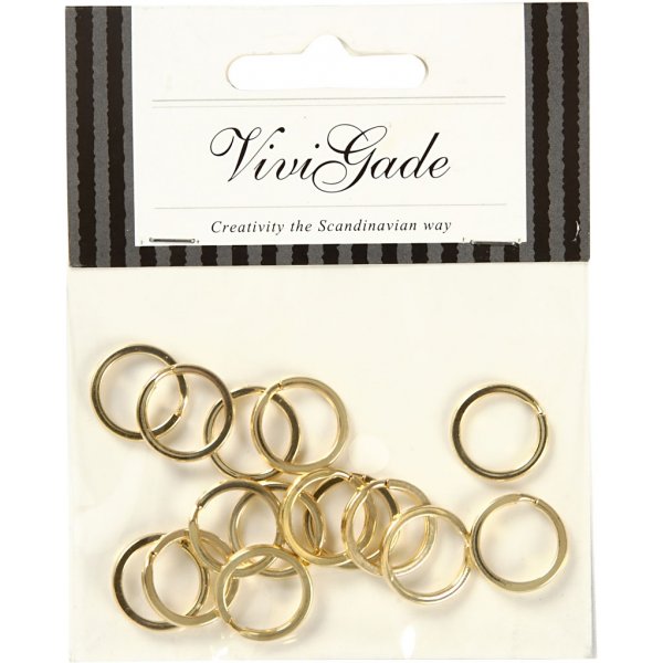 Spaltring - vergoldet - 15 Stk Spaltring - vergoldet - 15 Stk