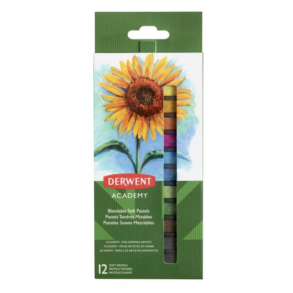 Derwent Soft Pastels - 12 Buntstifte