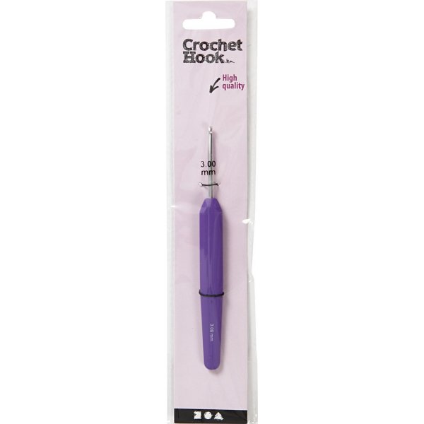 Häkelnadel - lila - Nr. 3 Häkelnadel - lila - Nr. 3