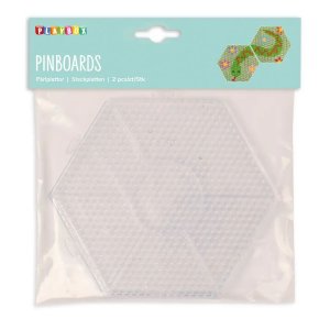 Perlenplatten, baubare Sechsecke, 2er-Pack - Transparent Perlenplatten, baubare Sechsecke, 2er-Pack - Transparent