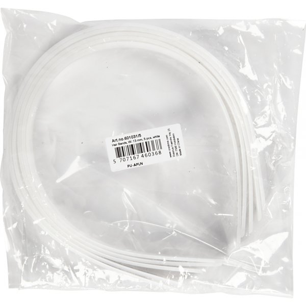 Diadem - 13 mm - weiß - 5 Stk Diadem - 13 mm - weiß - 5 Stk