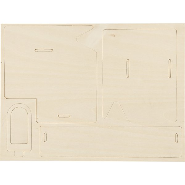 3D-Konstruktionsfigur - Haus mit Rampe 3D-Konstruktionsfigur - Haus mit Rampe