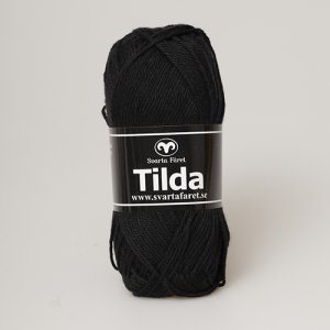 Black Sheep Tilda Garn 50g - Schwarz (01) Black Sheep Tilda Garn 50g - Schwarz (01)