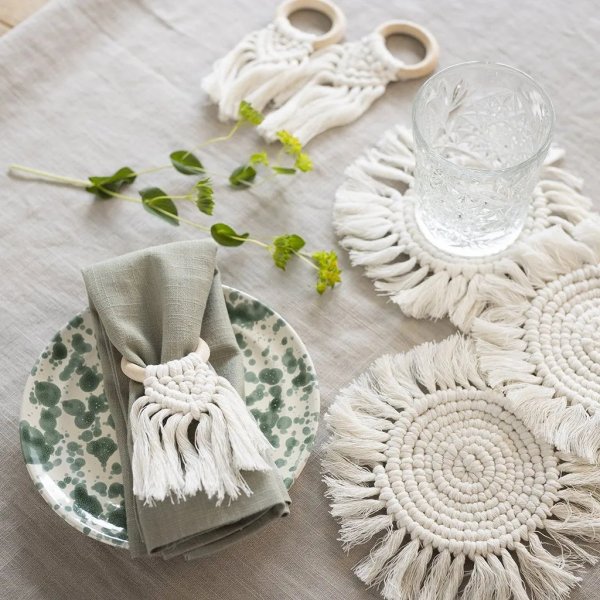 DIY Kit Makramee, Tischdekoration DIY Kit Makramee, Tischdekoration